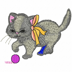 Cats Embroidery Design 11